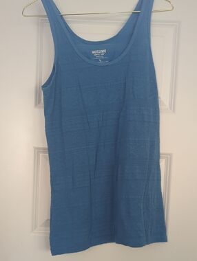 Mossimo Supply Co. Blue Textured Tank Top P2P 20 L28